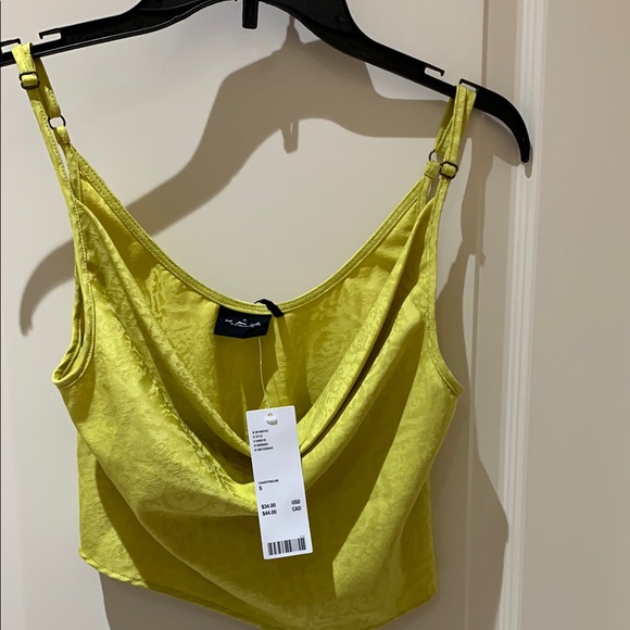 Lush Yellow Cowl Neck Top - Picture 1 of 1